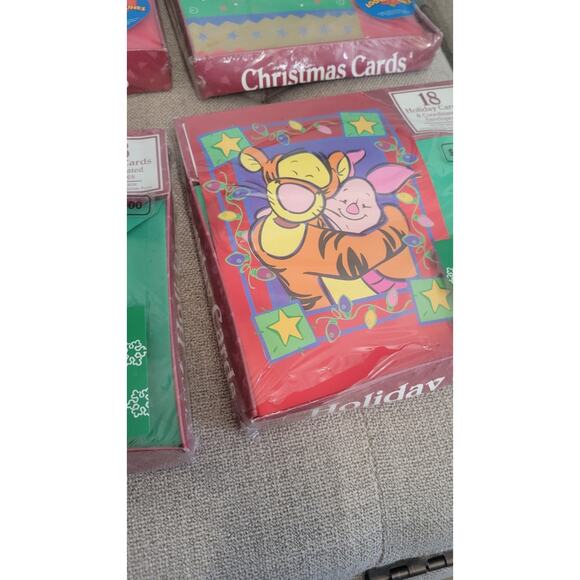 Vintage 1999 Cleo Disney Winnie the Pooh & Looney Tunes Christmas Cards NWT - Picture 14 of 16
